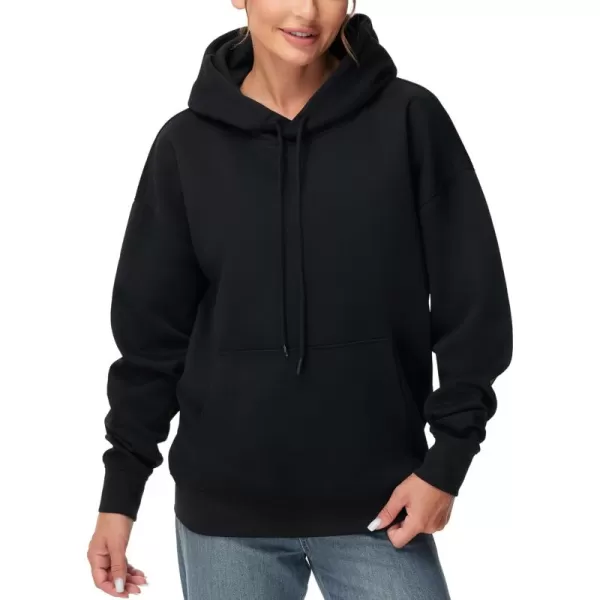 THE GYM PEOPLE Womens Oversized Hoodie Lightweight Soft Drawstring Pullover Sweatshirt with PocketsBlack