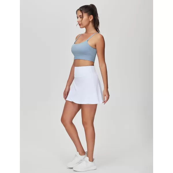 imageTHE GYM PEOPLE Womens Adjustable Longline Sports Bras Scoop Neck Padded Wireless Workout Yoga TopsDenim Blue