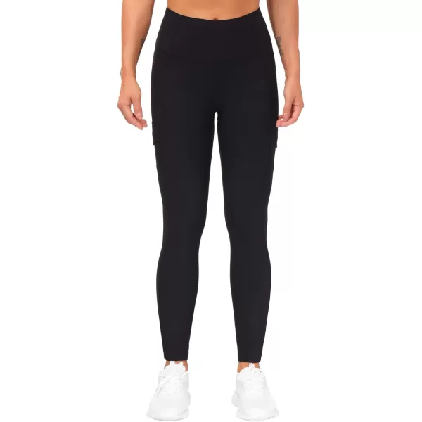 imageTHE GYM PEOPLE Womens High Waist Yoga Pants with Pocket Tummy Control Hiking Leggings for Workout Running Black Large