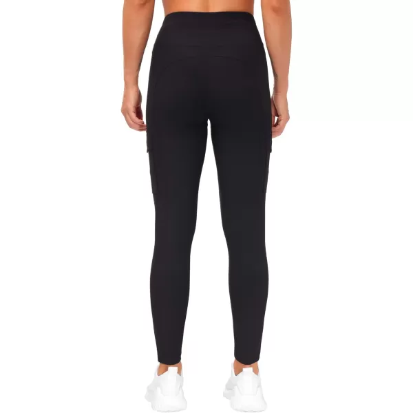 imageTHE GYM PEOPLE Womens High Waist Yoga Pants with Pocket Tummy Control Hiking Leggings for Workout Running Black Large