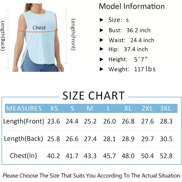 imageTHE GYM PEOPLE Womens Workout Tank Tops Loose Fit Sleeveless Cotton Running Shirts White