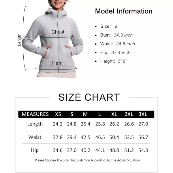 imageTHE GYM PEOPLE Womens Zip Up Hoodies Fleece Workout Jackets Sweatshirts with Pockets Thumb HoleGrey