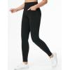 imageTHE GYM PEOPLE Womens High Waisted Jeggings Pants Stretchy Tummy Control Skinny Jean Leggings with PocketsBlack