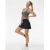 imageTHE GYM PEOPLE Womens Drawstring High Waist Golf Skorts Athletic Tennis Skirts Builtin Shorts with PocketsBlack