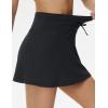 imageTHE GYM PEOPLE Womens Drawstring High Waist Golf Skorts Athletic Tennis Skirts Builtin Shorts with PocketsBlack