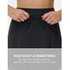 imageTHE GYM PEOPLE Womens Drawstring High Waist Golf Skorts Athletic Tennis Skirts Builtin Shorts with PocketsBlack
