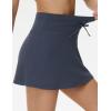 imageTHE GYM PEOPLE Womens Drawstring High Waist Golf Skorts Athletic Tennis Skirts Builtin Shorts with PocketsCharcoal Grey