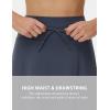 imageTHE GYM PEOPLE Womens Drawstring High Waist Golf Skorts Athletic Tennis Skirts Builtin Shorts with PocketsCharcoal Grey