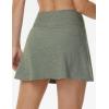 imageTHE GYM PEOPLE Womens Drawstring High Waist Golf Skorts Athletic Tennis Skirts Builtin Shorts with PocketsGrey Green Heather