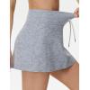 imageTHE GYM PEOPLE Womens Drawstring High Waist Golf Skorts Athletic Tennis Skirts Builtin Shorts with PocketsLight Grey Heather