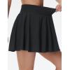 imageTHE GYM PEOPLE Womens Flowy Tennis Skorts High Waisted Pleated Athletic Golf Skirts Builtin Shorts with PocketsBlack