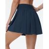 imageTHE GYM PEOPLE Womens Flowy Tennis Skorts High Waisted Pleated Athletic Golf Skirts Builtin Shorts with PocketsBlue