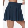 imageTHE GYM PEOPLE Womens Flowy Tennis Skorts High Waisted Pleated Athletic Golf Skirts Builtin Shorts with PocketsBlue