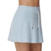 imageTHE GYM PEOPLE Womens Drawstring High Waist Golf Skorts Athletic Tennis Skirts Builtin Shorts with PocketsLight Blue Heather