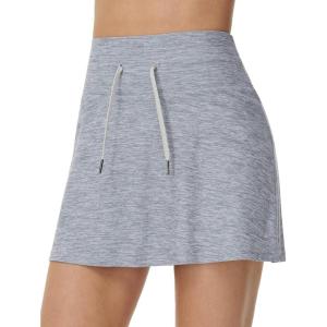 imageTHE GYM PEOPLE Womens Drawstring High Waist Golf Skorts Athletic Tennis Skirts Builtin Shorts with PocketsLight Grey Heather