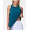 imageTHE GYM PEOPLE Womens Crew Neck Workout Tank Tops Loose Fit Sleeveless Athletic Yoga Running ShirtsDark Blue Green
