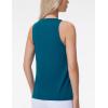imageTHE GYM PEOPLE Womens Crew Neck Workout Tank Tops Loose Fit Sleeveless Athletic Yoga Running ShirtsDark Blue Green