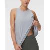 imageTHE GYM PEOPLE Womens Crew Neck Workout Tank Tops Loose Fit Sleeveless Athletic Yoga Running ShirtsHeather Grey