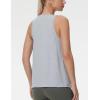 imageTHE GYM PEOPLE Womens Crew Neck Workout Tank Tops Loose Fit Sleeveless Athletic Yoga Running ShirtsHeather Grey