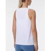 imageTHE GYM PEOPLE Womens Crew Neck Workout Tank Tops Loose Fit Sleeveless Athletic Yoga Running ShirtsWhite