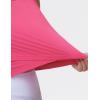 imageTHE GYM PEOPLE Womens Workout Crop Tank Tops Sleeveless Cross Hem Loose Fit Athletic Yoga ShirtsBright Pink