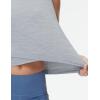 imageTHE GYM PEOPLE Womens Workout Crop Tank Tops Sleeveless Cross Hem Loose Fit Athletic Yoga ShirtsHeather Grey