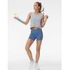 imageTHE GYM PEOPLE Womens Workout Crop Tank Tops Sleeveless Cross Hem Loose Fit Athletic Yoga ShirtsHeather Grey