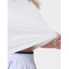 imageTHE GYM PEOPLE Womens Workout Crop Tank Tops Sleeveless Cross Hem Loose Fit Athletic Yoga ShirtsWhite