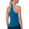 imageTHE GYM PEOPLE Womens Racerback Workout Tank Tops Lightweight Stretchy Sleeveless Running Athletic Yoga Tee ShirtsDark Blue Green