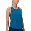 imageTHE GYM PEOPLE Womens Racerback Workout Tank Tops Lightweight Stretchy Sleeveless Running Athletic Yoga Tee ShirtsDark Blue Green