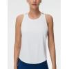 imageTHE GYM PEOPLE Womens Racerback Workout Tank Tops Lightweight Stretchy Sleeveless Running Athletic Yoga Tee ShirtsWhite