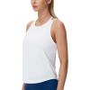 imageTHE GYM PEOPLE Womens Racerback Workout Tank Tops Lightweight Stretchy Sleeveless Running Athletic Yoga Tee ShirtsWhite