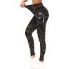 imageTHE GYM PEOPLE Thick High Waist Yoga Pants with Pockets Tummy Control Workout Running Yoga Leggings for WomenBlackGreyGreen