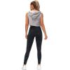 imageTHE GYM PEOPLE Thick High Waist Yoga Pants with Pockets Tummy Control Workout Running Yoga Leggings for WomenBlueDark GreyBlack