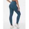 imageTHE GYM PEOPLE Thick High Waist Yoga Pants with Pockets Tummy Control Workout Running Yoga Leggings for WomenGreen Blue