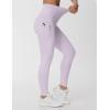 imageTHE GYM PEOPLE Thick High Waist Yoga Pants with Pockets Tummy Control Workout Running Yoga Leggings for WomenPink Purple