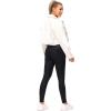 imageTHE GYM PEOPLE Thick High Waist Yoga Pants with Pockets Tummy Control Workout Running Yoga Leggings for WomenSilverBlack