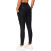 imageTHE GYM PEOPLE Thick High Waist Yoga Pants with Pockets Tummy Control Workout Running Yoga Leggings for WomenSilverBlack
