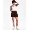 imageTHE GYM PEOPLE Womens Drawstring Sweat Shorts High Waisted Summer Workout Lounge Shorts with PocketsBrown
