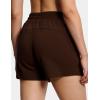 imageTHE GYM PEOPLE Womens Drawstring Sweat Shorts High Waisted Summer Workout Lounge Shorts with PocketsBrown