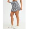 imageTHE GYM PEOPLE Womens Golf Skort Tennis High Waist Lightweight Athletic Casual Skirts Builtin Shorts with 4 PocketsBlack Flower