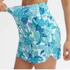 imageTHE GYM PEOPLE Womens Golf Skort Tennis High Waist Lightweight Athletic Casual Skirts Builtin Shorts with 4 PocketsBlue Leaf