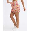 imageTHE GYM PEOPLE Womens Golf Skort Tennis High Waist Lightweight Athletic Casual Skirts Builtin Shorts with 4 PocketsColourful Flowers