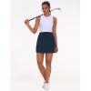imageTHE GYM PEOPLE Womens Golf Skort Tennis High Waist Lightweight Athletic Casual Skirts Builtin Shorts with 4 PocketsNavy Blue