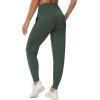 imageTHE GYM PEOPLE Womens Joggers Pants Lightweight Athletic Leggings Tapered Lounge Pants for Workout Yoga RunningDeep Green