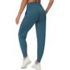 imageTHE GYM PEOPLE Womens Joggers Pants Lightweight Athletic Leggings Tapered Lounge Pants for Workout Yoga RunningGreen Blue