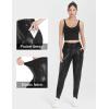 imageTHE GYM PEOPLE Womens Joggers Pants Lightweight Athletic Leggings Tapered Lounge Pants for Workout Yoga RunningLight Leather