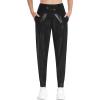 imageTHE GYM PEOPLE Womens Joggers Pants Lightweight Athletic Leggings Tapered Lounge Pants for Workout Yoga RunningLight Leather