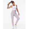 imageTHE GYM PEOPLE Womens Joggers Pants Lightweight Athletic Leggings Tapered Lounge Pants for Workout Yoga RunningPink Purple