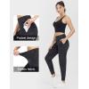 imageTHE GYM PEOPLE Womens Joggers Pants Lightweight Athletic Leggings Tapered Lounge Pants for Workout Yoga RunningStripe
